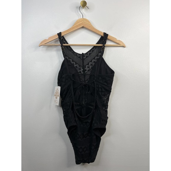 Becca Color Play Savannah High Neck Women's One Piece Black Size: Small NWT - Picture 7 of 8